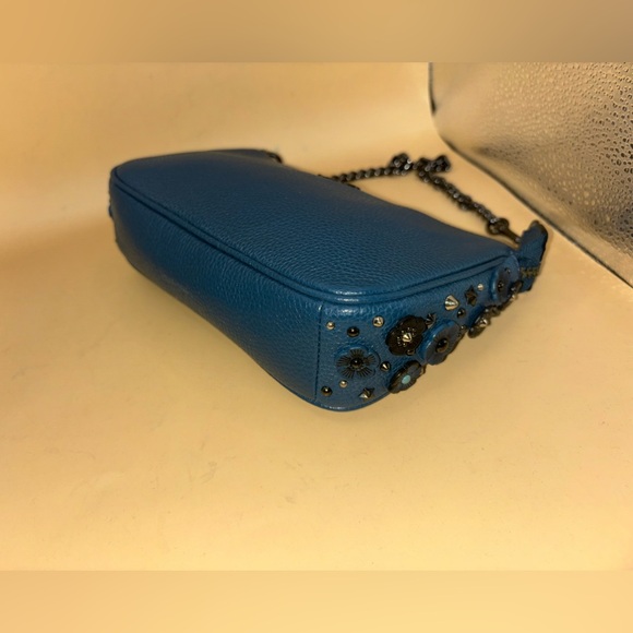 Coach 59381 Tea Rose Teal Nolita 19 Wristlet - Picture 2 of 16